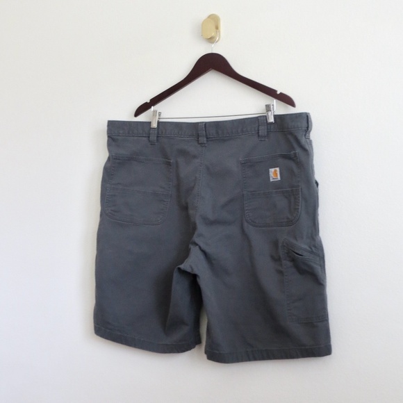 Carhartt Shorts Rugged Flex Relaxed Fit Canvas Work Short Gray SZ 46 - Picture 5 of 9